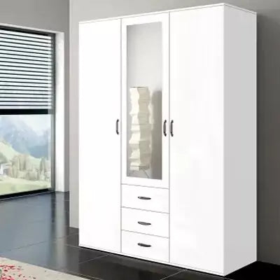 Ozyrys White 3 Door Wardrobe