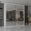 CHICAGO WHITE WARDROBE 250cm