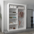 NICOLE WHITE WARDROBE 120cm/150cm/180cm/203cm
