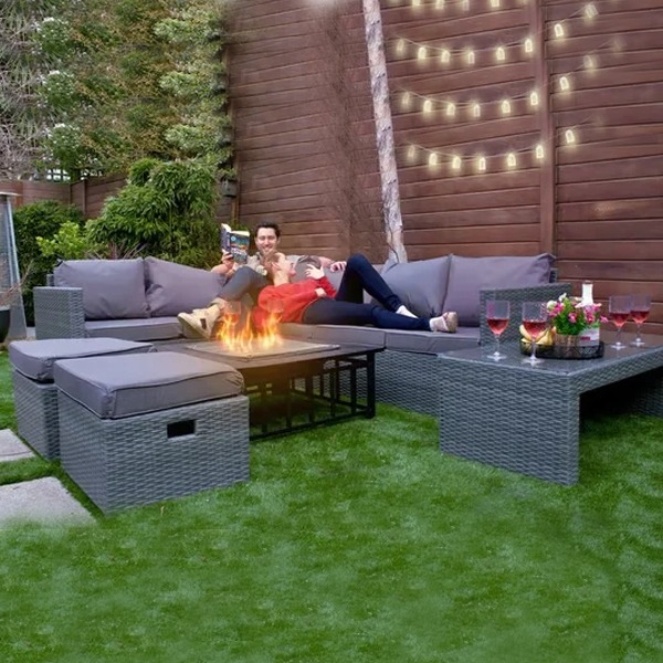 8-Seater Rattan Corner Sofa Set