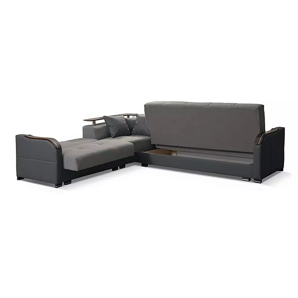 FUTURO BROWN CORNER SOFA BED - Image 4