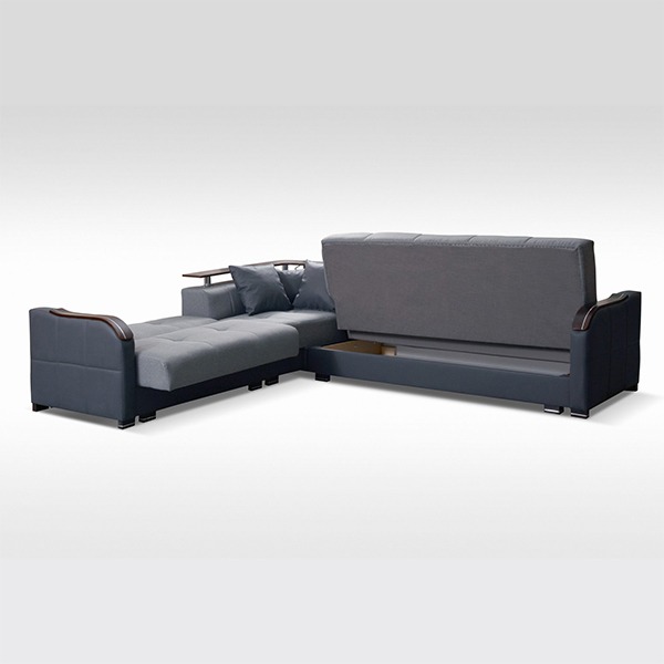 FUTURO GREY CORNER SOFA BED - Image 4