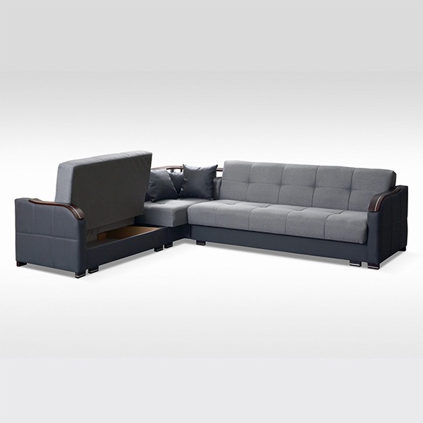 FUTURO GREY CORNER SOFA BED - Image 5