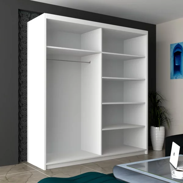 INFINITY WHITE WARDROBE 150cm/180cm/200cm - Image 2