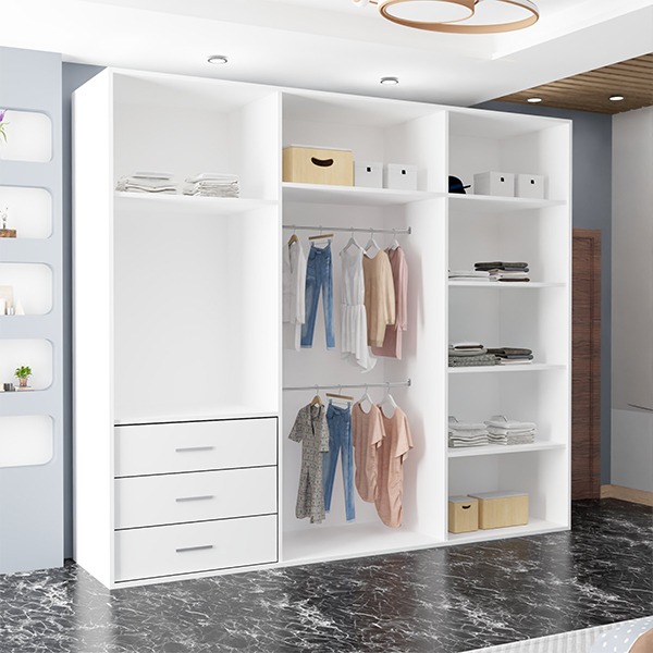 ETNA WHITE WARDROBE 250cm - Image 2