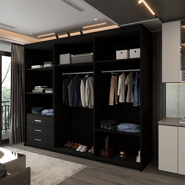 MANHATTAN BLACK HIGH GLOSS 120/150/200/250CM - Image 8