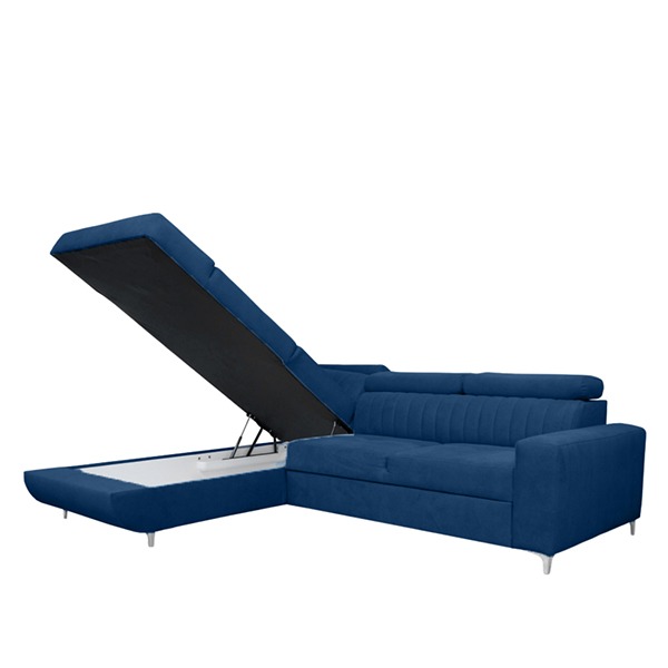 HOUSTON BLUE CORNER SOFA BED - Image 5