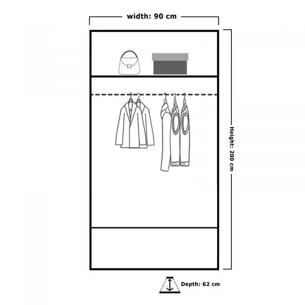 CHICAGO WALNUT WARDROBE 250cm - Image 11