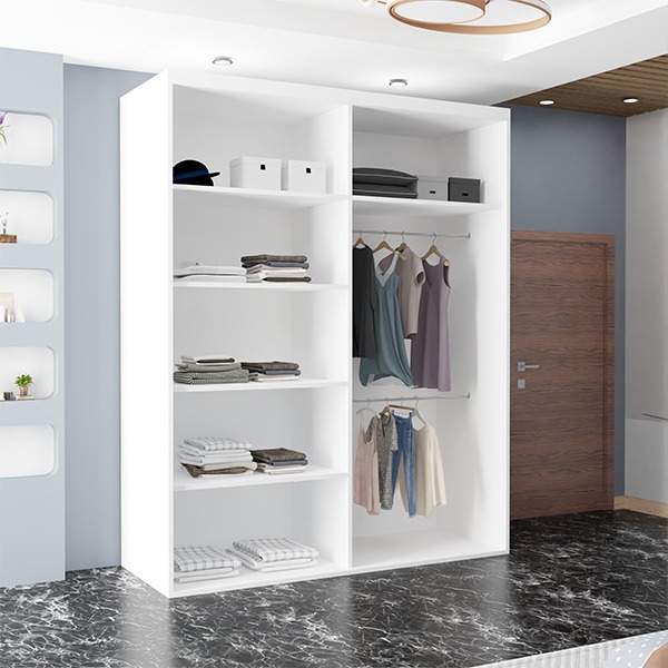 ETNA WHITE WARDROBE 250cm - Image 7