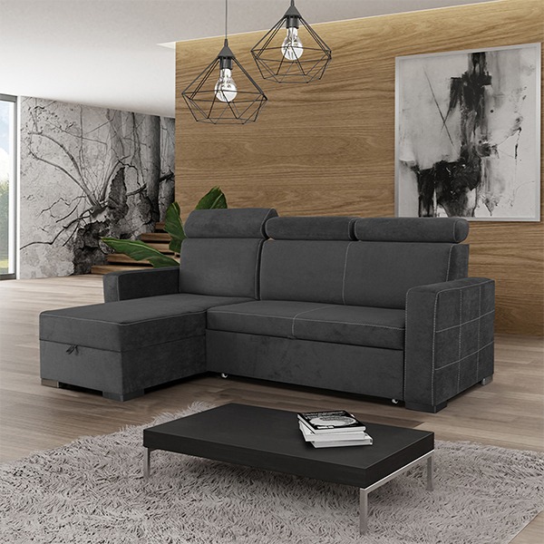 HOLLIE SOFA BED BLACK