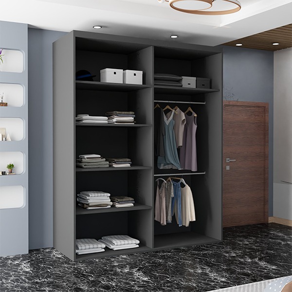 ETNA GREY WARDROBE 150cm/200cm - Image 3