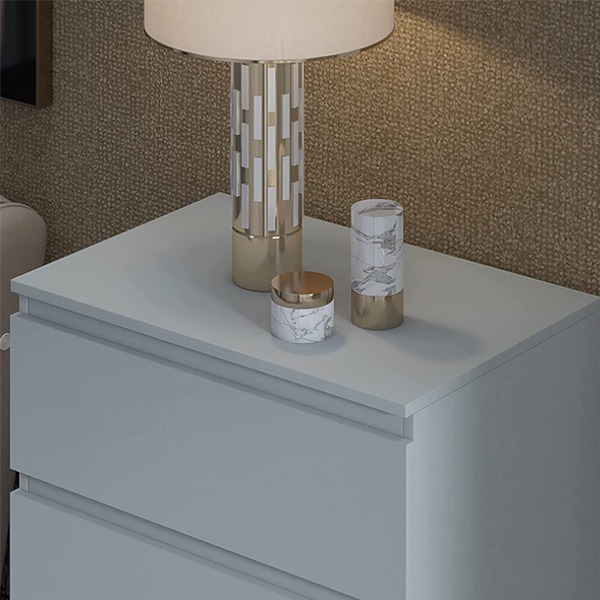 Matt Grey Bedroom Chests of Drawers - Image 3