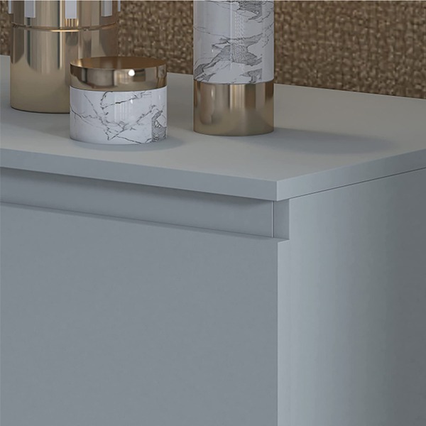 Matt Grey Bedroom Chests of Drawers - Image 4