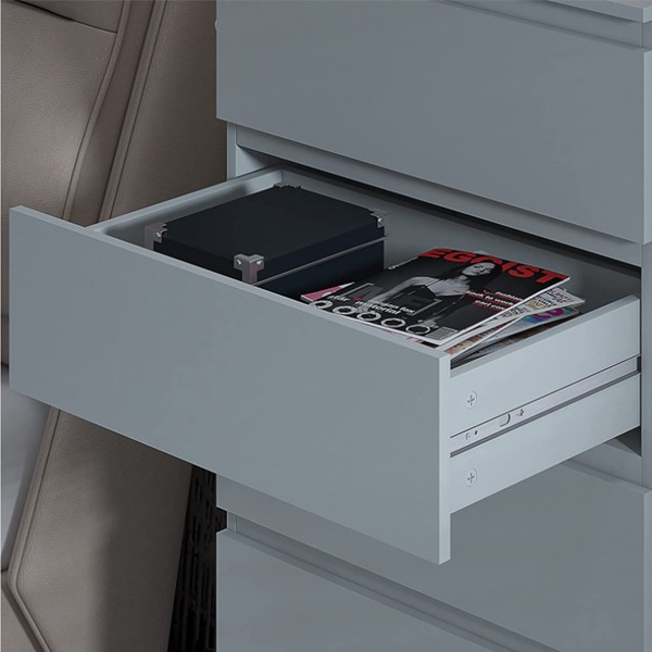 Matt Grey Bedroom Chests of Drawers - Image 5