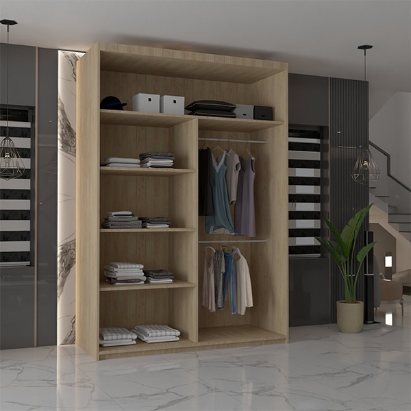 CHICAGO OAK WARDROBE 90/100/120/150/180/203cm - Image 4