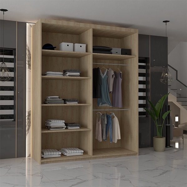 CHICAGO OAK WARDROBE 90/100/120/150/180/203cm - Image 3