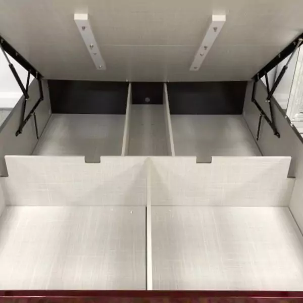 RUGBY WALNUT HIGH GLOSS BED - Image 3