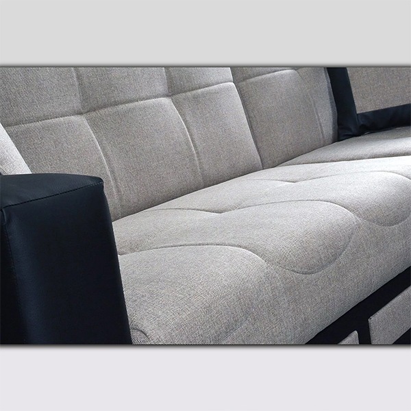 TINA CORNER SOFA BED GREY - Image 4