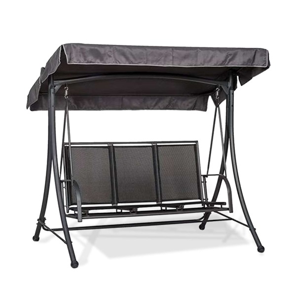 Sorrento Black 3 Seater Swing Hammock - Image 3