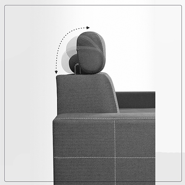 HOLLIE SOFA BED BLACK - Image 6