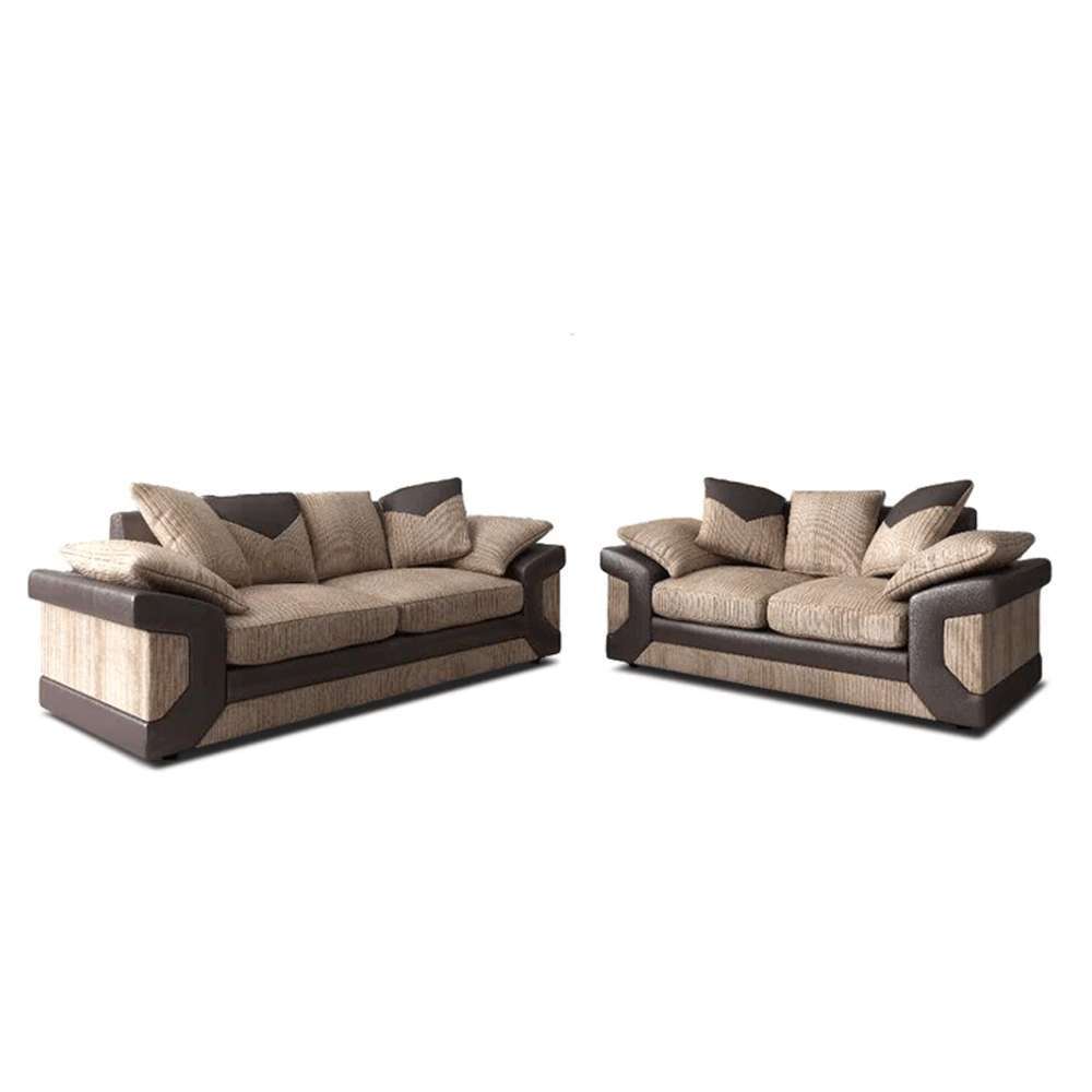 DINO BEIGE/BROWN SOFA SET - Image 6