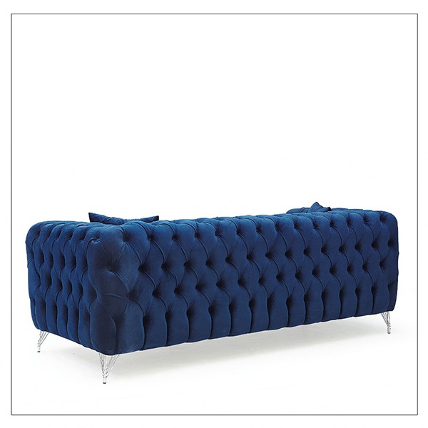 Chicago Blue 3+2 Chesterfield Sofa Set - Image 5