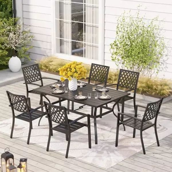 Rectangular 6 - Person 152.5cm Long Dining Set