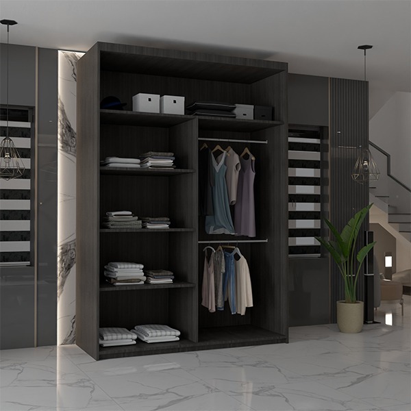 CHICAGO WENGE WARDROBE 250cm - Image 8