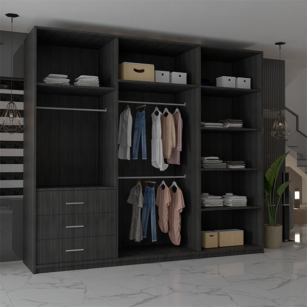 CHICAGO WENGE WARDROBE 250cm - Image 2