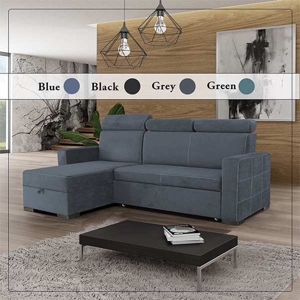 HOLLIE SOFA BED GREY - Image 2