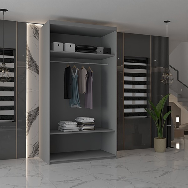 CHICAGO GREY WARDROBE 250cm - Image 8