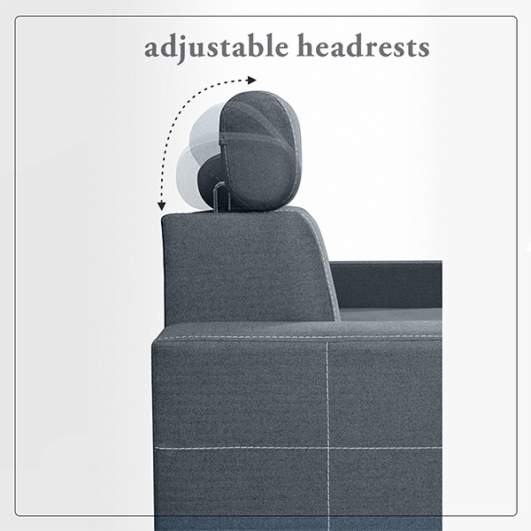 HOLLIE SOFA BED GREY - Image 7