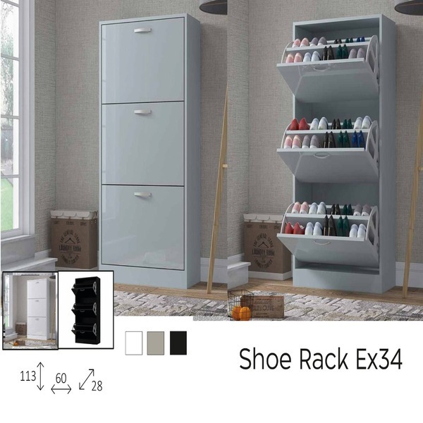 High Gloss Shoe Rack in 3 sizes and 3 Diffrent Colors - Image 4