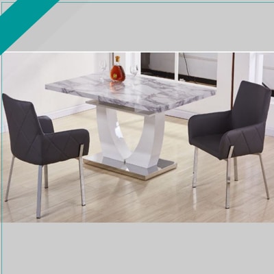 LIYANA GREY TABLE WITH 2 CHAIR