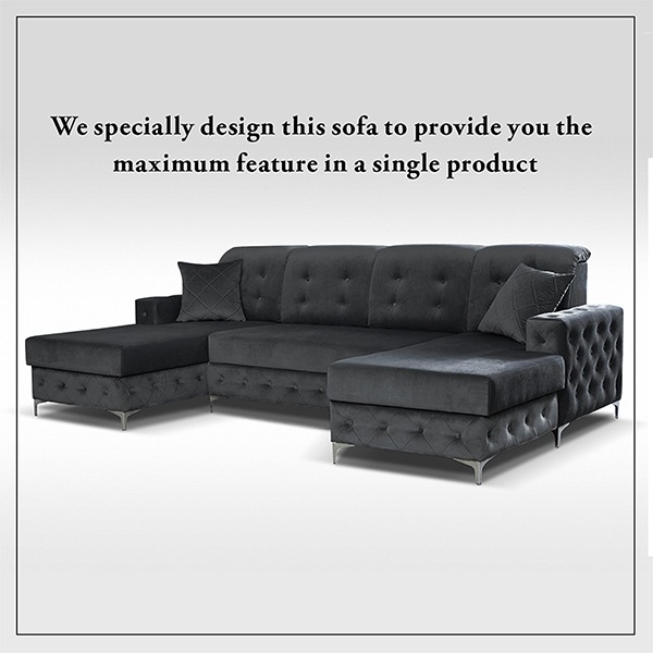 VERSO LARGE BLACK SOFA BED - Image 5