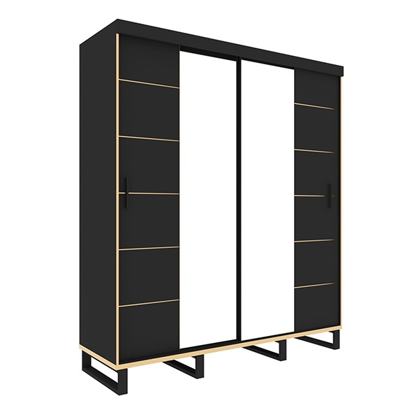 Golden Bedroom Set with Wall unit - Image 12