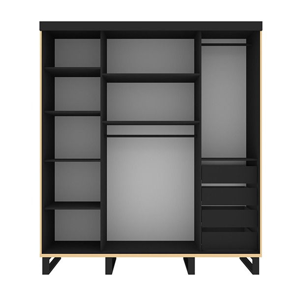 Golden Bedroom Set with Wall unit - Image 13