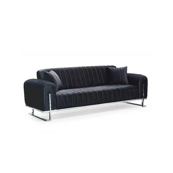 Richmond Black Chesterfield Sofa Set - Image 4