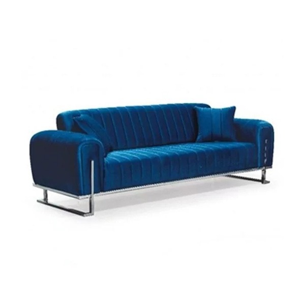 Richmond Chesterfield Blue Sofa Set - Image 3
