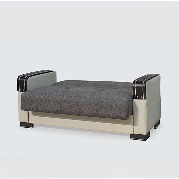 MALTA BROWN 2 SEATER SOFA BED - Image 3