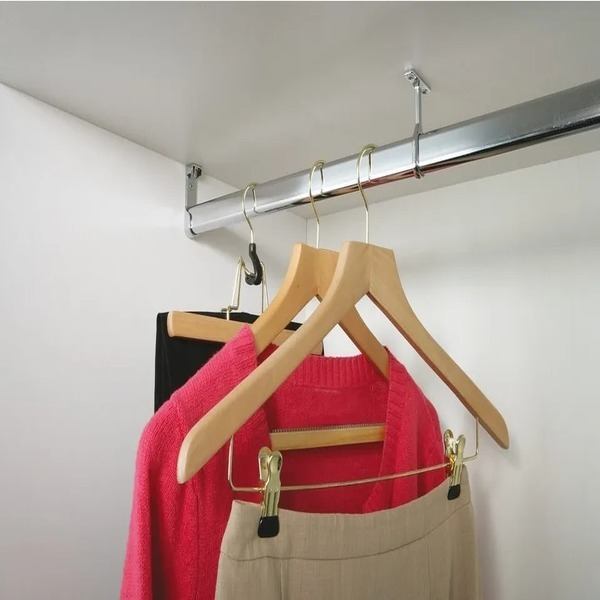 WARDROBE CHROME HANGING RAIL MANY SIZES