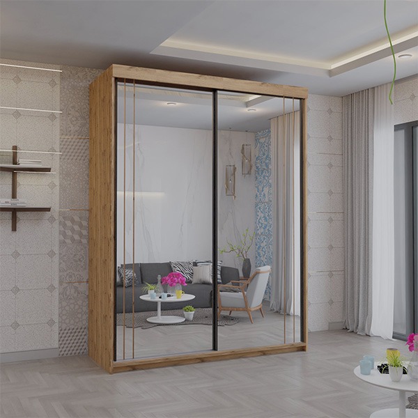 Serbia Votan Sliding Wardrobe 150cm/200cm - Image 4