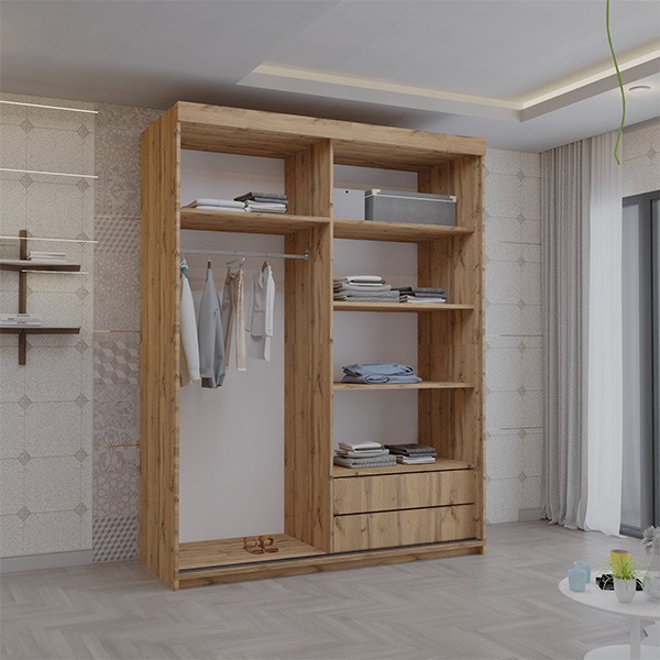 Serbia Votan Sliding Wardrobe 150cm/200cm - Image 5