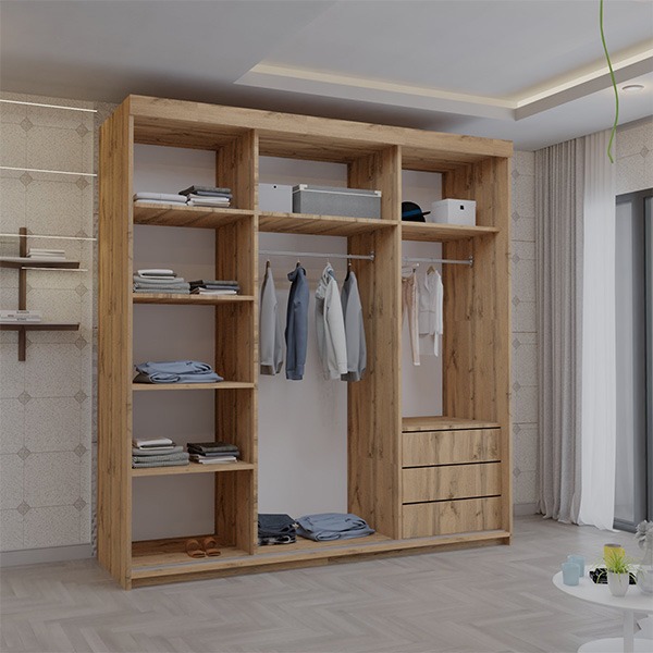 Serbia Votan Sliding Wardrobe 150cm/200cm - Image 2
